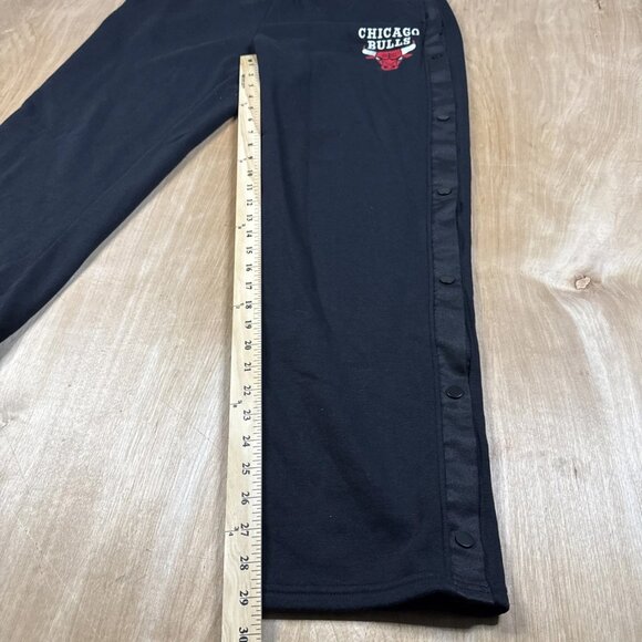 Ultra Game NBA Chicago Bulls Men’s Black Drawstring Snap Leg Sweatpants Size L - Picture 5 of 8